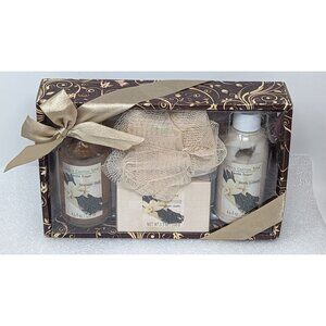 Green Canyon Spa Vanilla Sugar Bath Gift Set Body Lotion Shower Gel Bath Salts